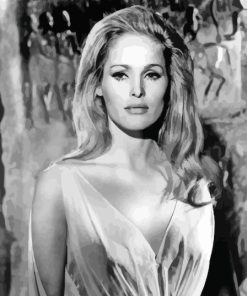 Black And White Ursula Andress Diamond Painting