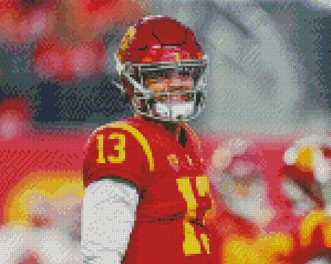 Caleb Williams USC Trojans Player Diamond Paintings