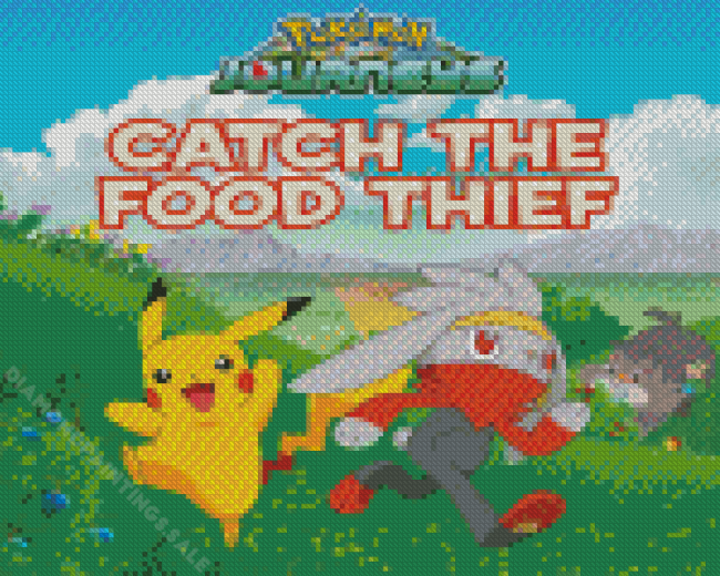 Catch The Food Thief Poster Diamond Paintings