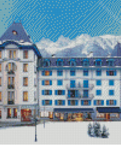 Chamonix Hotel Building Diamond Paintings