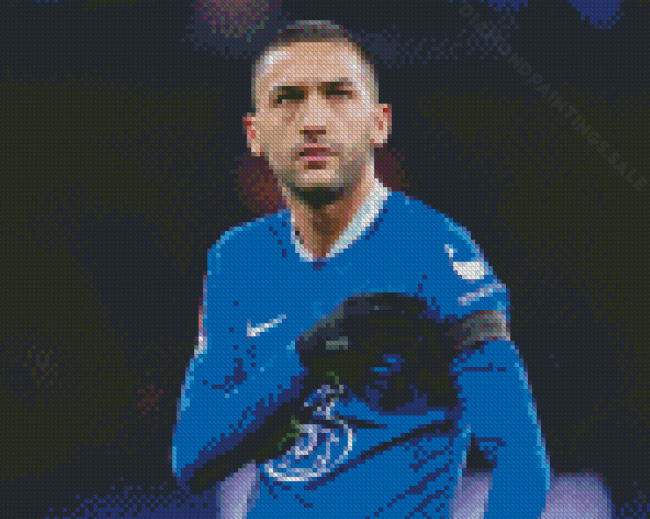 Chelsea Player Hakim Ziyech Diamond Paintings