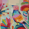 Colorful Bird Abstract Diamond Paintings
