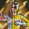 Cool Yellow Ranger Diamond Paintings