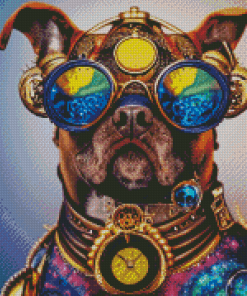 Cool Steampunk Dog Diamond Paintings