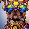 Cool Steampunk Dog Diamond Painting