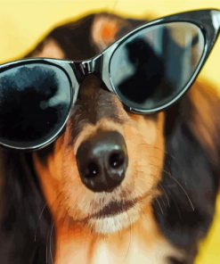 Dog Wearing Sunglasses Diamond Painting