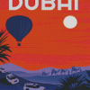 Dubai Desert Tour Poster Diamond Paintings