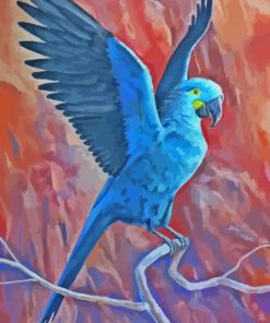 Flying Lear’s Macaw Diamond Painting