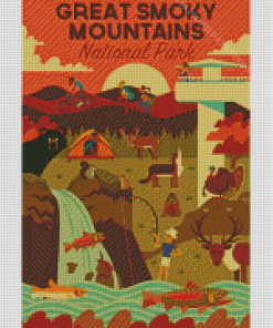 Great Smoky Mountains National Park Illustration Diamond Paintings