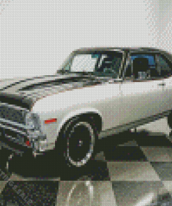 Grey Chevrolet Nova Diamond Paintings