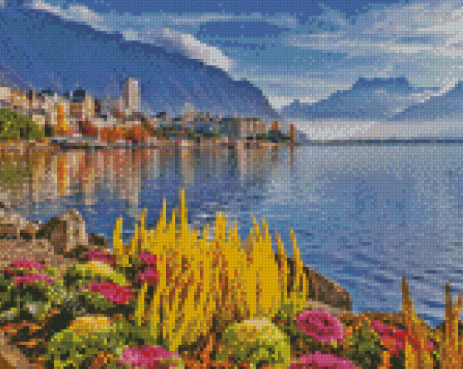 Lake Geneva Switzerland Diamond Paintings