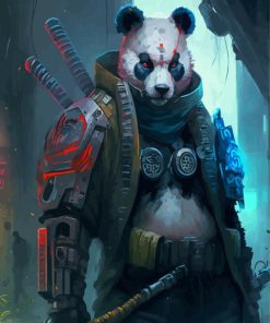 Mad Panda Warrior Diamond Painting