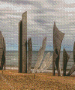 Omaha Beach Memorial Normandy Diamond Paintings