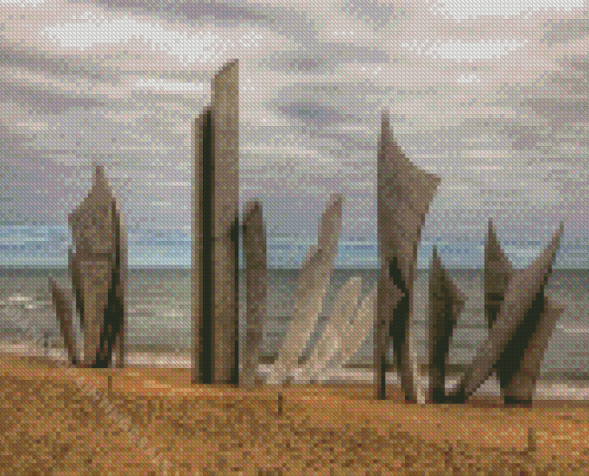 Omaha Beach Memorial Normandy Diamond Paintings