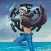 One Piece Trafalgar D. Water Law Diamond Painting