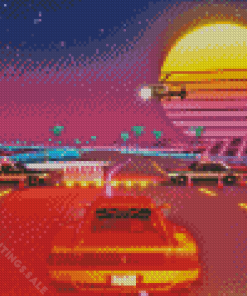 OutRun Video Game Diamond Paintings