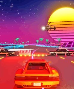 OutRun Video Game Diamond Painting