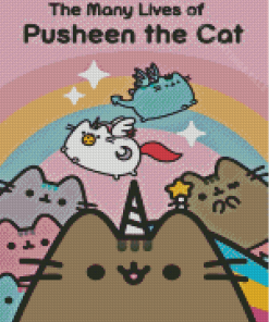 Pusheen Cat Poster Diamond Paintings