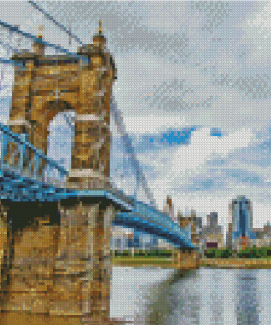 Roebling Suspension Bridge Diamond Paintings