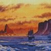 Seascape Hart Whaling Delano Baffin Diamond Paintings