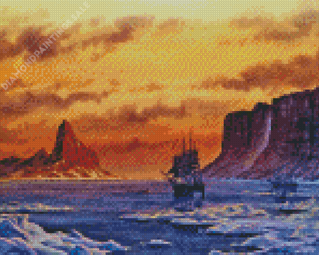 Seascape Hart Whaling Delano Baffin Diamond Paintings