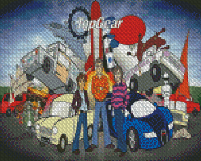 Top Gear Animation Diamond Paintings