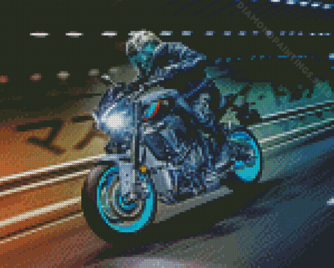 Yamaha MT 10 Motorcycle On Road Diamond Paintings