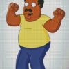 Cleveland Brown From The Cleveland Show Diamond Paintings