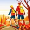 Hikers Couple Diamond Painting