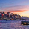 Hong Kong Sunset Ferry Diamond Painting
