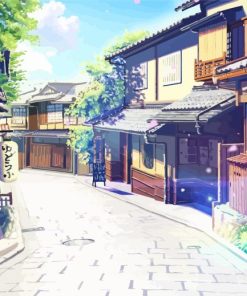 Japanese Anime Streets Diamond Painting