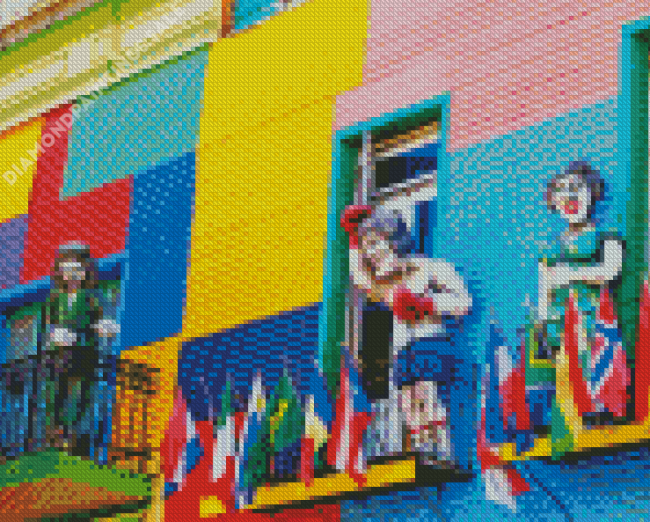 La Boca Sculptures Argentina Diamond Paintings