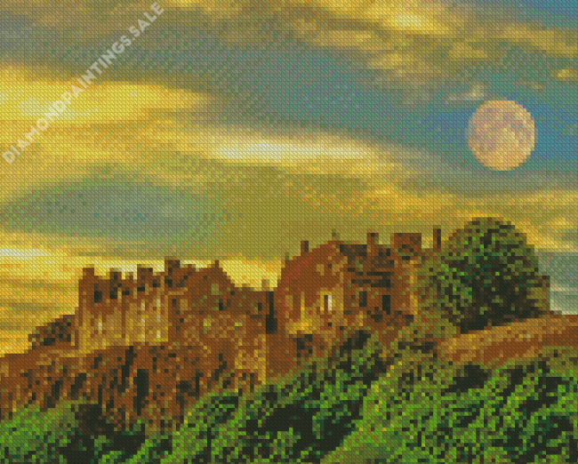 Moonlight Stirling Castle Diamond Paintings