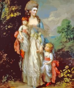 Mrs Elizabeth Moody With Her Sons Samuel And Thomas Diamond Painting