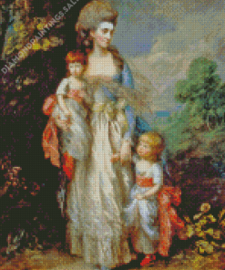 Mrs Elizabeth Moody With Her Sons Samuel And Thomas Diamond Paintings