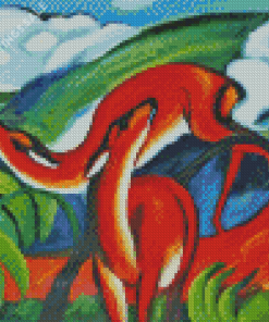 Red Deer By Franz Marc Diamond Paintings