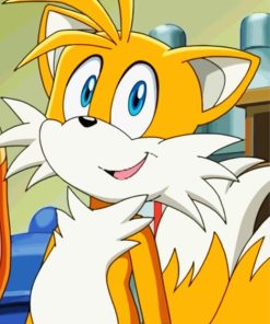 Tails From Sonic Diamond Painting