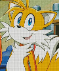 Tails From Sonic Diamond Paintings