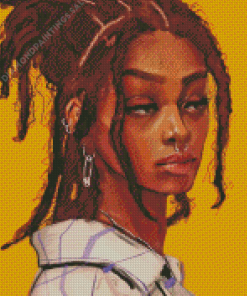 Girl With Dreadlocks Diamond Paintings