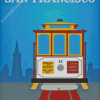 San Francisco Tramway City Poster Diamond Paintings