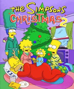 Simpsons Christmas Poster Diamond Painting