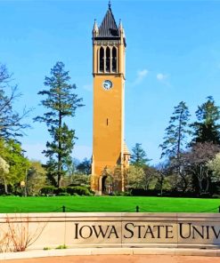 Tower Of Iowa State University Diamond Painting