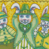 Leprechaun Rabbits Art Diamond Painting