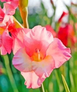 Light Pink Gladiolus Diamond Painting