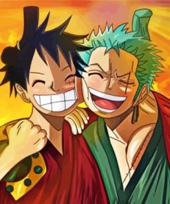 Luffy And Zoro Diamond Painting