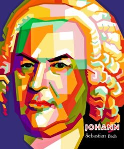 Pop Art Johann Sebastian Bach Diamond Painting