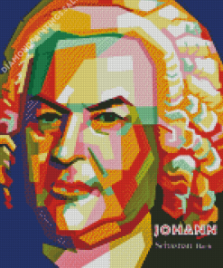 Pop Art Johann Sebastian Bach Diamond Painting