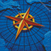 The Compass Rose Diamond Painting