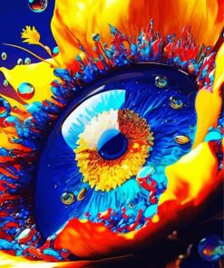 Aesthetic Sunflower Eye Diamond Painting