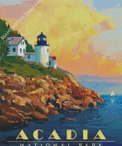 Cool Lighthouse Acadia Diamond Painting